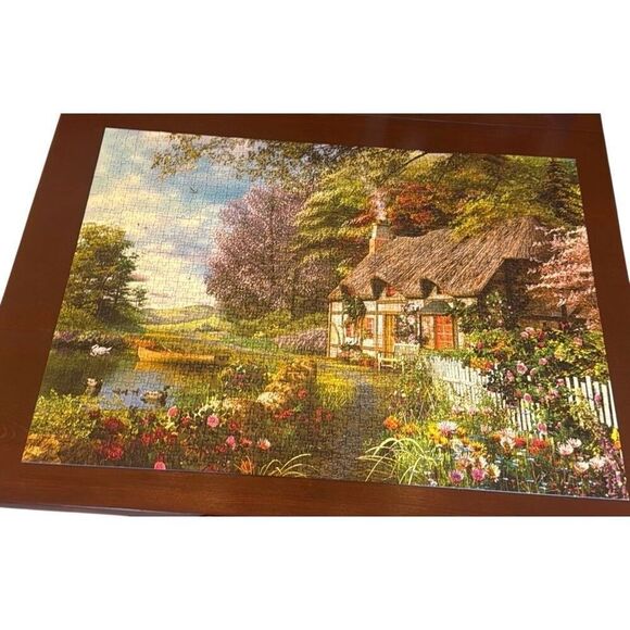 Ravensburger Country Cottage 1500 Piece Jigsaw Puzzle Softclick Tech - Picture 3 of 4